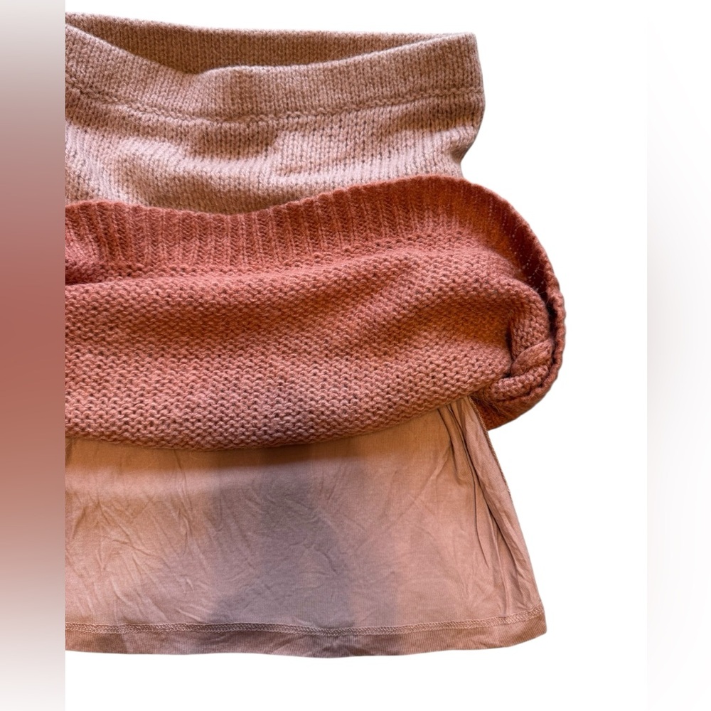 Free People Women’s Pink Fade‎ Away Ombre Alpaca and Wool Skirt - Picture 7 of 10